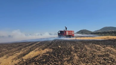 İslahiye Beyler Mahallesinde 150 dönüm arazi yandı