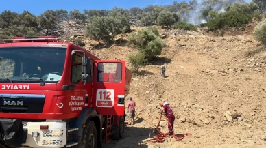 Bozdoğan ve Aydın ekipleri çiftlik yangınını söndürdü