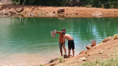 Zile'deki doğal gölet acı suyuyla ziyaretçilerini ağırlıyor