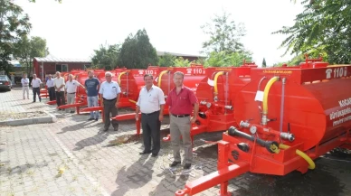 Kocaeli köylerine yangın söndürme tankerleri teslim edildi