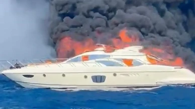 Bodrum Türkbükü'nde lüks motoryatta yangın çıktı 1,5 milyon dolar zarar