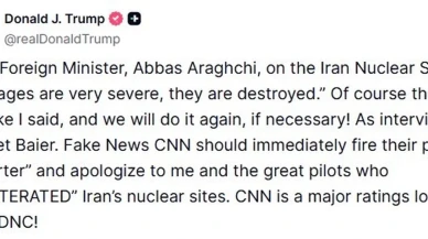 Trump İran’ın Nükleer Tesislerini Vurduğunu Açıkladı