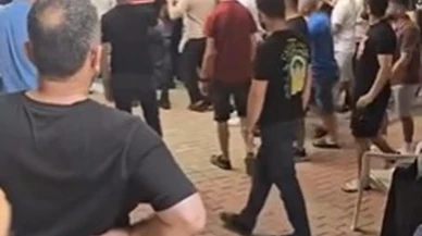 Alanyada marka avukatları ile esnaflar kavgaya tutuştu