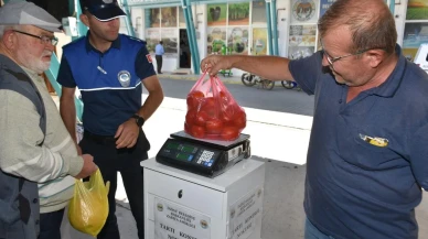 İnönü Belediyesi pazar yerlerinde tartı kontrolü başlattı