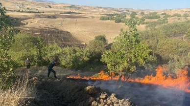 Adıyaman Havalimanı çevresindeki anız yangını söndürüldü