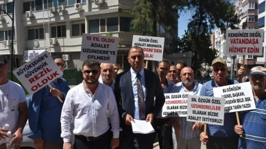 İzmir'de kentsel dönüşüm mağdurları çözüm için belediye başkanına çağrı yaptı