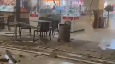 Beylikdüzü AVM’de yemek katının asma tavanı çöktü bir yaralı