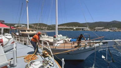 Bodrum’da su alan tekne Kıyı Emniyet ekipleri tarafından kurtarıldı