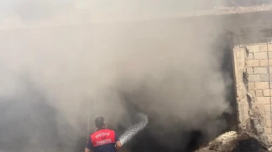 Adıyaman’ın Besni ilçesinde çırçır fabrikasında yangın çıktı