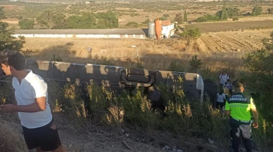 Balıkesir’de yolcu otobüsü devrildi 1’i ağır 27 yaralı