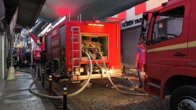 Denizli'de Tarihi Demirciler Çarşısında Yangın Paniğe Neden Oldu