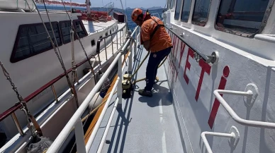 Bodrum’da su alan tekneyi KIYEM ekipleri kurtardı