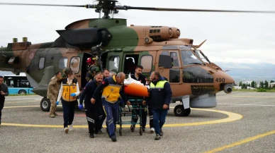 Erzurum Bayburt sınırında düşen özel jet kurtarıldı