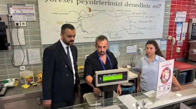 Aydın’da marketlerde tartı aletleri Sanayi ve Teknoloji İl Müdürlüğü tarafından denetlendi