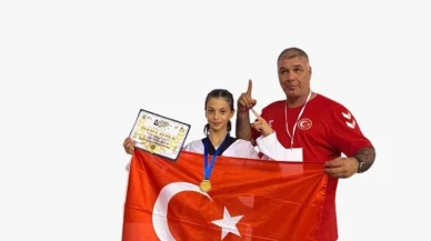 Kadriye Kurtoğlu Sırbistan'da Taekwondo Turnuvasında Altın Madalya Kazandı