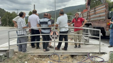 Samsun’da vatandaşlar yaya geçidi kaldırılmasına 5 saat boyunca direndi
