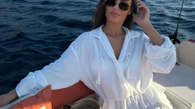 Arnavut asıllı İngiliz fotomodel Klaudia Tafa Ayvalık’ta aşk buldu