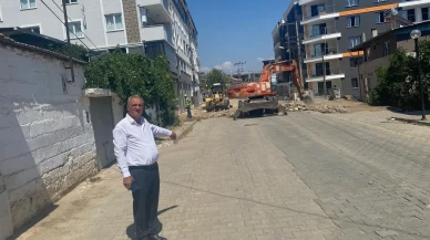 Sultanhisar’da Aydın Büyükşehir Belediyesi tarafından parke taşı çalışmaları hızla sürüyor