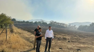 Kaman'da Anız Yangını Üç Köye Sıçradı Karadan Ve Havadan Müdahale Edildi