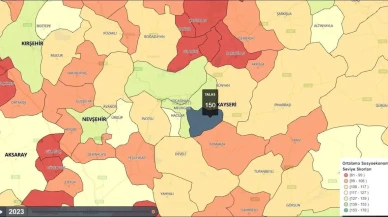 Talas Kayseri'nin sosyoekonomik seviyede zirvedeki ilçesi oldu