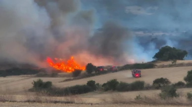 Balıkesir susurluk'ta orman yangınına havadan ve karadan müdahale ediliyor