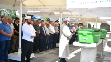 Erciyes Dağı’nda ölü bulunan Karaoç çifti toprağa verildi.