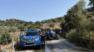 Aydın’da Karpuzlu İlçesi’nde park halindeki kamyon tamamen yandı