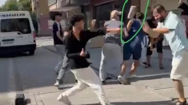 Kayseri Kocasinan'da yabancı uyruklu iki grup arasında taşlı kavga yaşandı