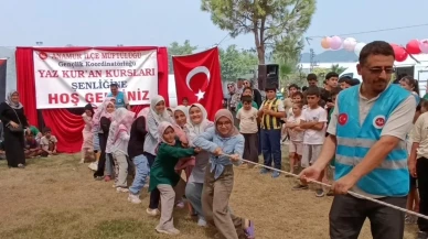 Anamur’da Yaz Kur’an Kursları Şenliği renkli görüntülerle sona erdi