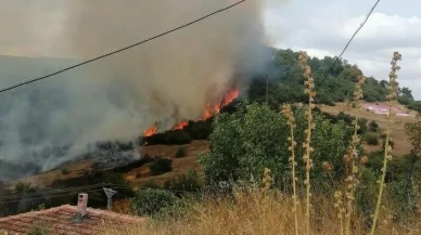 Gönen'de çıkan yangın 5 dönüm araziye zarar verdi