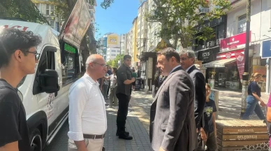 Kütahya Valisi Musa Işın esnaf ve vatandaşlarla Sevgi Yolu’nda buluştu