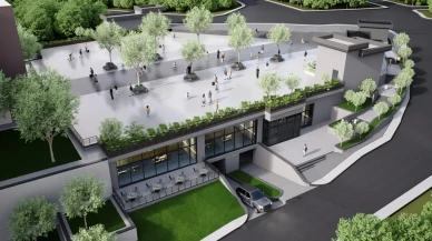 Dilovası’nda yeni kent meydanı projesinde zemin çalışmaları devam ediyor