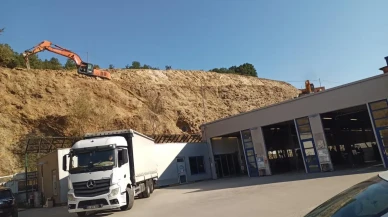 Samsun'da TÜVTÜRK tesisi için heyelan önlem çalışmaları başladı