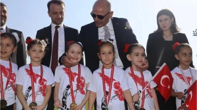 Körfez Belediyesi minik cimnastikçileri şampiyonluk yolunda yetiştiriyor