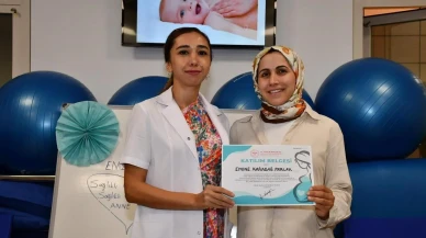 Alanya Eğitim ve Araştırma Hastanesi gebe okulu eğitimleri devam ediyor