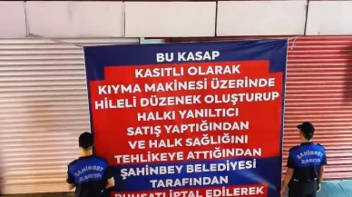 Gaziantep’te Bozuk Et Yediren Kasap Zabıta Tarafından Mühürlendi