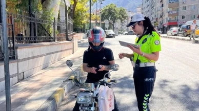 Manisa'da motosiklet ve motorlu bisiklet denetimlerinde 613 araç cezalandırıldı