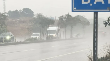 Bandırma’da yağış etkili olmaya başladı sıcaklıklar düştü