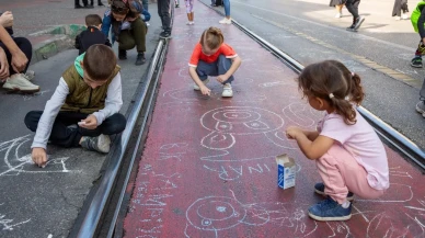 Avrupa Hareketlilik Haftası'nda Bursa'da Heykel Atatürk Caddesi çocuklara bırakıldı