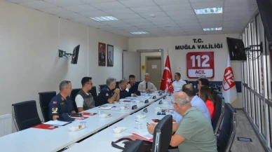 Muğla'da Acil Çağrı Hizmetleri Koordinasyon Komisyonu toplantısı gerçekleşti