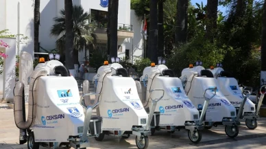 Bodrum Belediyesi elektrikli süpürme araçlarını hizmete sundu
