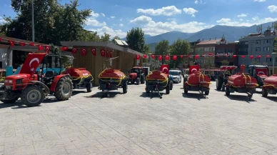 Kestel Belediyesi orman köylerine itfaiye tankerleri teslim etti