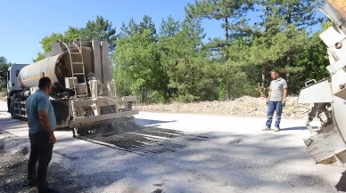 Bursa Büyükşehir Belediyesi Keles ilçesinde 10 km’lik yolu yeniledi