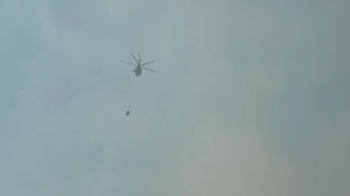 Düzce’de Esençam köyünde çıkan orman yangını kontrol altına alınıyor