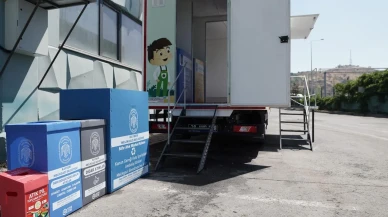 Melikgazi Belediyesi mobil sıfır atık aracı ile geri dönüşüme destek oluyor
