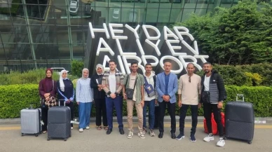 Azerbaycan 14 Filistinli öğrenciyi Gazze'den tahliye etti