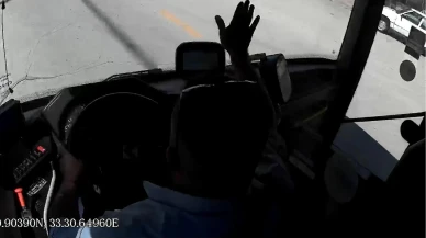 Kırıkkale'de otobüs şoförü fenalaşan kadını ambulansa yetiştirdi