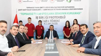 Zonguldak Çaycuma'da Tarım OSB'de İlk Domates Hasadı Yapıldı