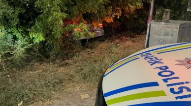 Alkollü sürücü polisten kaçarken Kayseri'de fidanlığa daldı