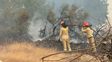 Kastamonu'nun Araç ilçesinde yangın köye sıçradı 3 ev yandı